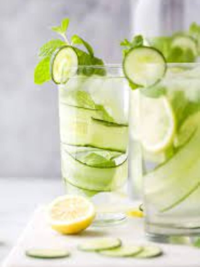 Drink this for Clear glowing skin – cucumber water