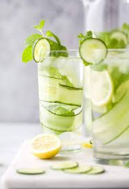 Drink this for Clear glowing skin - cucumber water