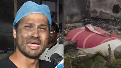 Ahmedabad Plane Crash: ‘Are we not humans?’: Doctor covered in soot, asks for time to shift belongings after Ahmedabad plane crash; later issues clarification as BJMC confirms support | Ahmedabad News