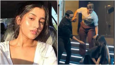 ‘The Family Man 3’: Ashlesha Thakur falls down stairs at trailer launch; Priyamani comes to her rescue |