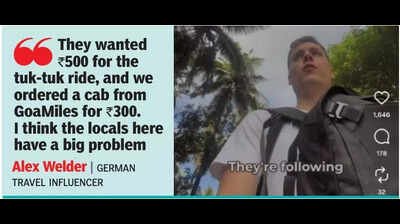 German tourists take app-based taxi in Goa, local cabbies hound | Goa News