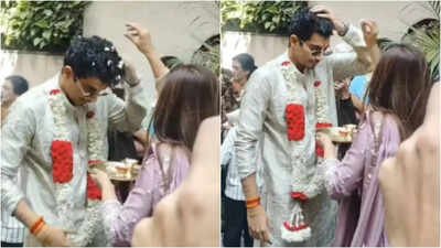 Palash Muchhal receives loving welcome at bride-to-be Smriti Mandhana’s home before November 23 wedding | Hindi Movie News