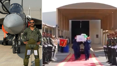 Final Salute: IAF shares send-off video for Wing Commander Syal— watch | India News