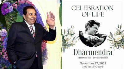 Dharmendra’s prayer meet gets marked by heartfelt musical tribute; Deol family expresses gratitude towards guests for offering support with folded hands | Hindi Movie News
