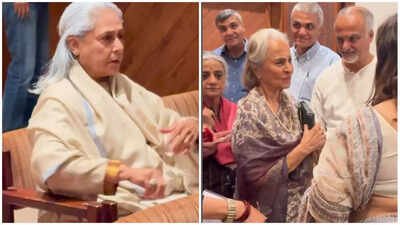 Kamini Kaushal prayer meet: Waheeda Rehman, Jaya Bachchan and others pay their respects to the legendary actress |