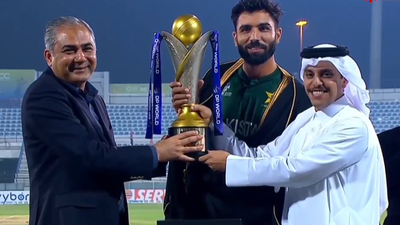 After withholding India’s trophy, Mohsin Naqvi hands Pakistan the Asia Cup crown – Watch | Cricket News