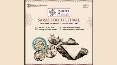 Delhi weekend pick: SARAS Food Festival lights up Sunder Nursery with flavours from 25+ states |