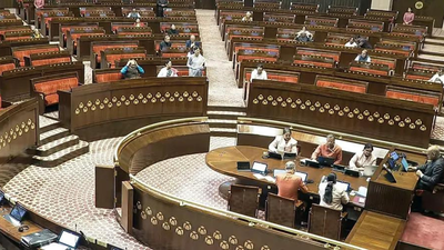 No Cabinet mantri present, Rajya Sabha adjourned for 10 minutes | India News