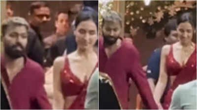 Hardik Pandya and Mahieka Sharma spotted twinning, making FIRST appearance after an abusive fan incident | Hindi Movie News