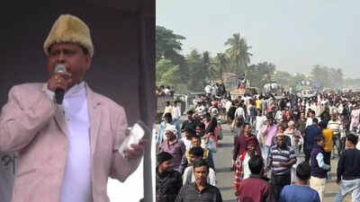 Suspended TMC MLA Humayun Kabir lays foundation stone for ‘Babri Masjid’ | Kolkata News