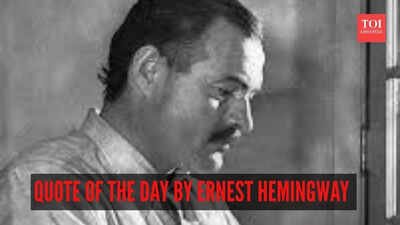 Quote of the day by Ernest Hemingway, “Every man’s life ends the same way. It is only the details of how he…….”