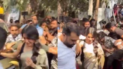 After Niddhi Agerwal, Samantha Ruth Prabhu gets mobbed by fans at a public event, netizens react and call it ‘pathetic’ | Hindi Movie News