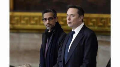 Google CEO Sundar Pichai shares Gemini-generated Christmas photo; Elon Musk responds