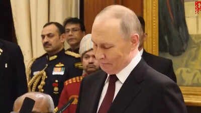 Rashtrapati Bhavan dinner: President Putin echoes ‘sabka saath, sabka vikas’ message – video | India News