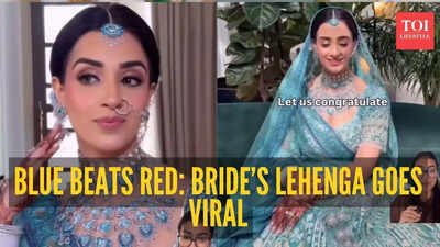 Move over red! This bride’s bold blue lehenga is officially the new wedding trend of 2026