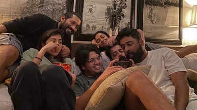 Kalyani Priyadarshan Celebrates New Year 2026 with Lokah Co-Stars, Sharing Success and Luck |