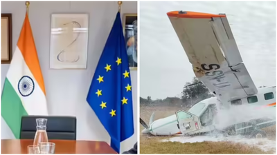 Evening news wrap: India, EU push to accelerate FTA talks; small aircraft makes emergency landing near Odisha’s Rourkela; & more | India News