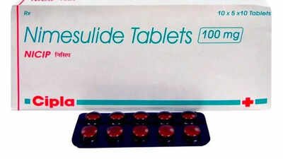 Govt bans high-dose nimesulide painkiller pills citing health risk | India News