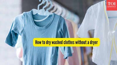 How to dry washed clothes without a dryer in winter and monsoon