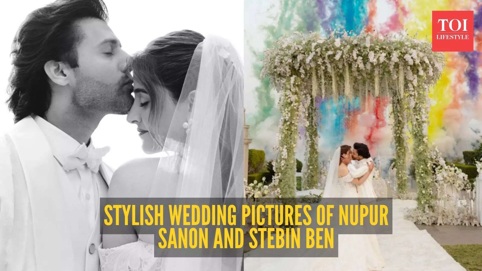 Inside Nupur Sanon and Stebin Ben’s stylish Christian wedding