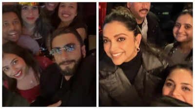 Ranveer Singh and Deepika Padukone ring in New Year 2026 with fans; pose for selfies in NYC |