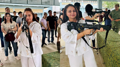 With gun in hand, Lalu’s daughter Rohini Acharya warns ‘enemies’ | India News