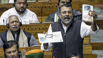 Oppn, BJP MPs spar in Speaker office as Nishikant Dubey flashes ‘Bofors’ book in LS to target Gandhi family | India News