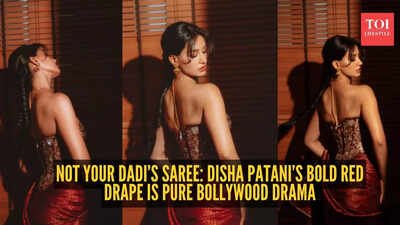 ₹5.5 lakh red saree and a corset twist: Disha Patani just rewrote desi glam rules