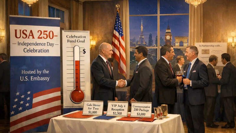 Why US embassies across the world are competing to raise millions of dollars