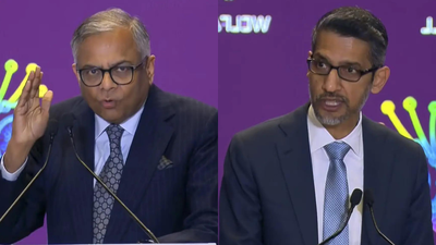 AI summit: From Tata Sons chair Chandrasekaran’s expansion strategy to Google CEO Pichai’s ‘vision’ — who said what | India News