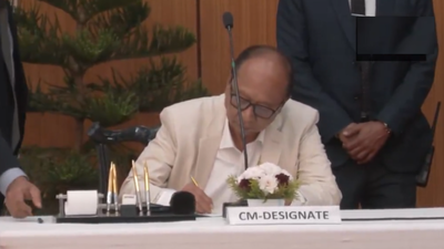 Manipur gets another BJP CM: Y Khemchand Singh sworn in after one year of President’s rule | India News