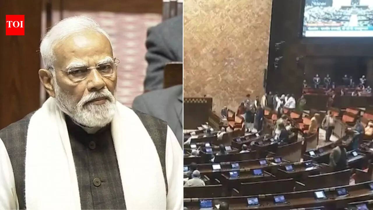 Evening news wrap: Modi attacks opposition in Rajya Sabha as MPs stage walkout; LS Speaker says he asked PM to skip House & more | India News