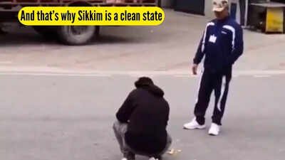 “This should be the rule everywhere in India”: See what happened when a tourist threw orange peels on the roads of Sikkim