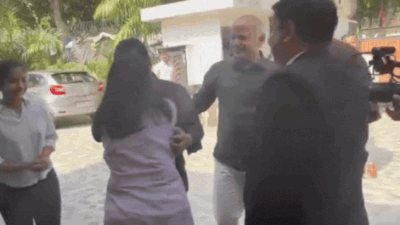 Watch: Teary Arvind Kejriwal’s emotional moment with wife Sunita & kids after relief in Delhi excise policy case | India News