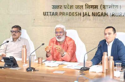 Jal shakti minister reviews progress of water projects in UP villages; directs officials to complete arrangements ahead of summer | India News