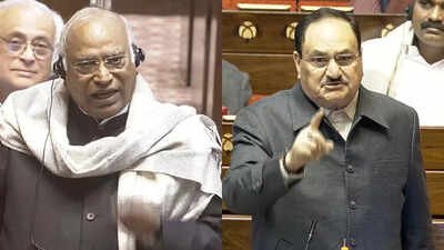 ‘Khujli’ vs ‘abodh balak’ jibe: Kharge and Nadda face-off in Rajya Sabha as Parliament logjam drags on | India News