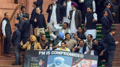 Rahul-Bittu spat, gherao of PM’s chair, adjournments – what happened in Parliament today | India News