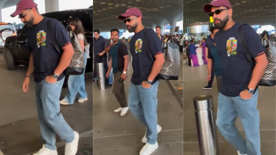 Rohit Sharma’s viral airport video sparks buzz ahead of India-Pakistan showdown – Watch