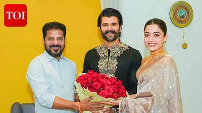 Telangana CM Revanth Reddy visits Vijay Deverakonda and Rashmika Mandanna after wedding reception; couple shares heartfelt note | Telugu Movie News