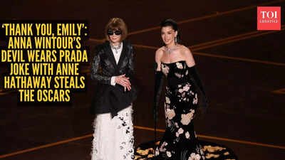 Iconic! Anna Wintour and Anne Hathaway recreate Devil Wears Prada moment at the Oscars