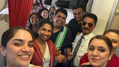 ‘No better feeling’: Air India flies 149 stranded passengers to Delhi from Dubai amid escalating West Asia tensions | India News