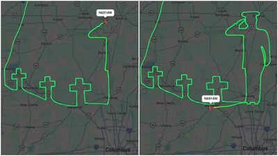 Watch: Pilot draws sky tribute for three Ohio guardsmen killed in refuelling plane crash in Iraq