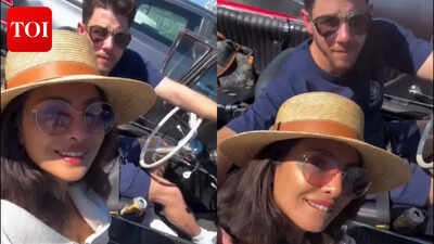 Priyanka Chopra and Nick Jonas zoom off on romantic getaway ahead of ‘Varanasi’ schedule – WATCH |