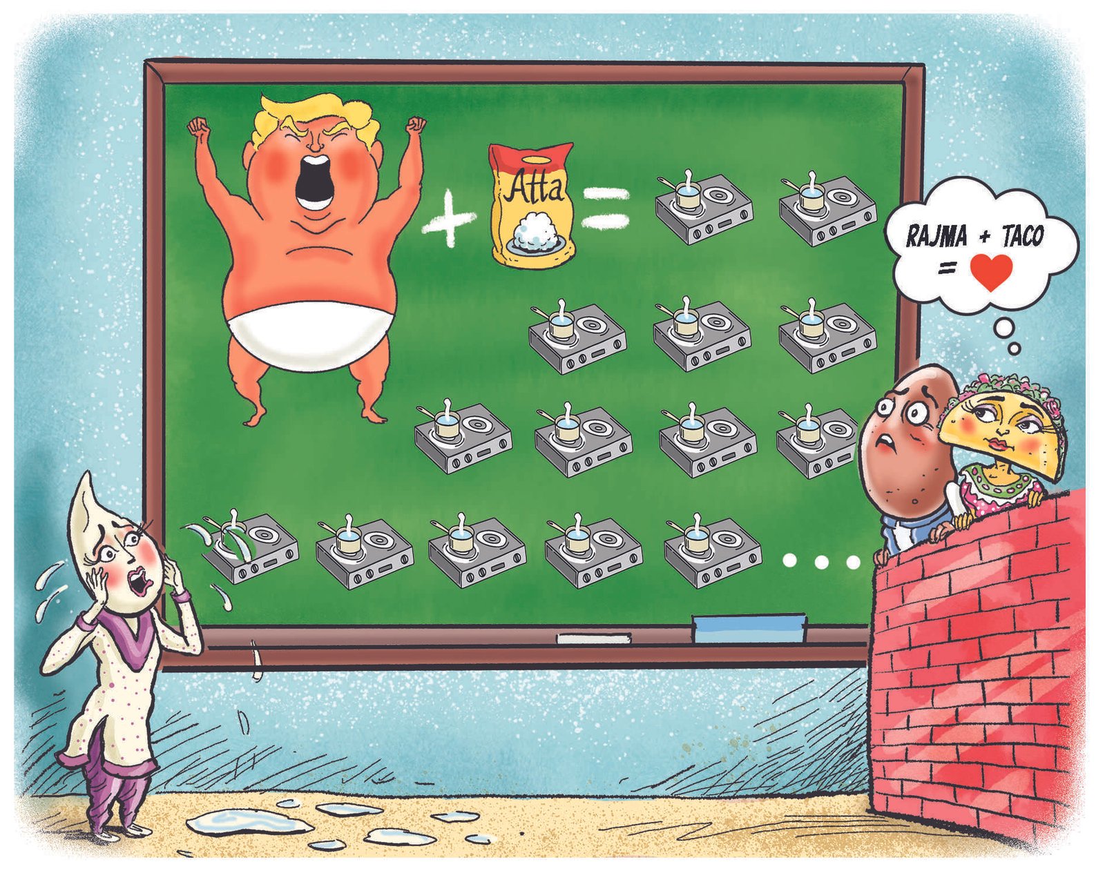 Watching rajma reels & dancing global garba