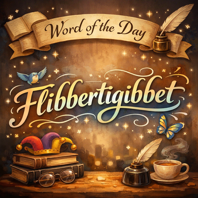 Word of the day: Flibbertigibbet |