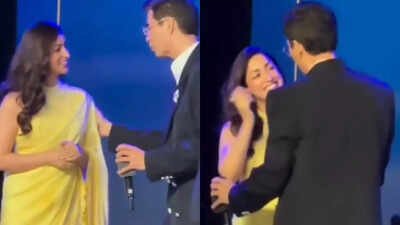 Karan Johar hugs Yami Gautam at an event amidst ‘Dhurandhar 2’ success, calls her one of his favourite actors, netizens react | Hindi Movie News
