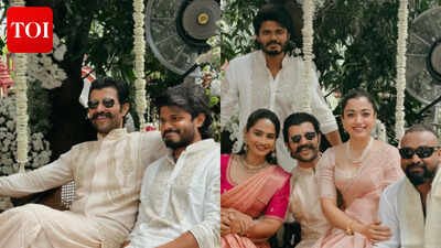 Vijay Deverakonda and Rashmika Mandanna spotted at a wedding; Anand Deverakonda shares pics | Telugu Movie News