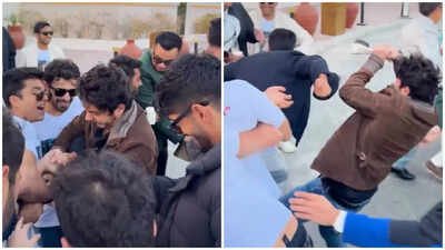 Shah Rukh Khan’s son Aryan Khan turns ‘joota churai’ into a mini war at friend’s wedding; nearly falls but refuses to give up shoe |