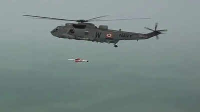 DRDO, Navy conduct maiden salvo launch of 2 anti-ship missiles from chopper off Odisha coast | India News