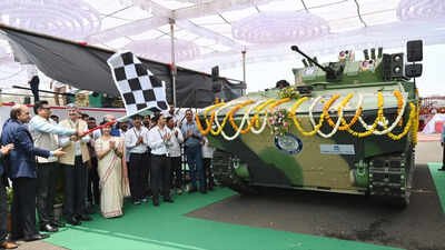 DRDO unveils advanced armoured vehicles for combat support and deployment in Ladakh, deserts, riverine areas | India News